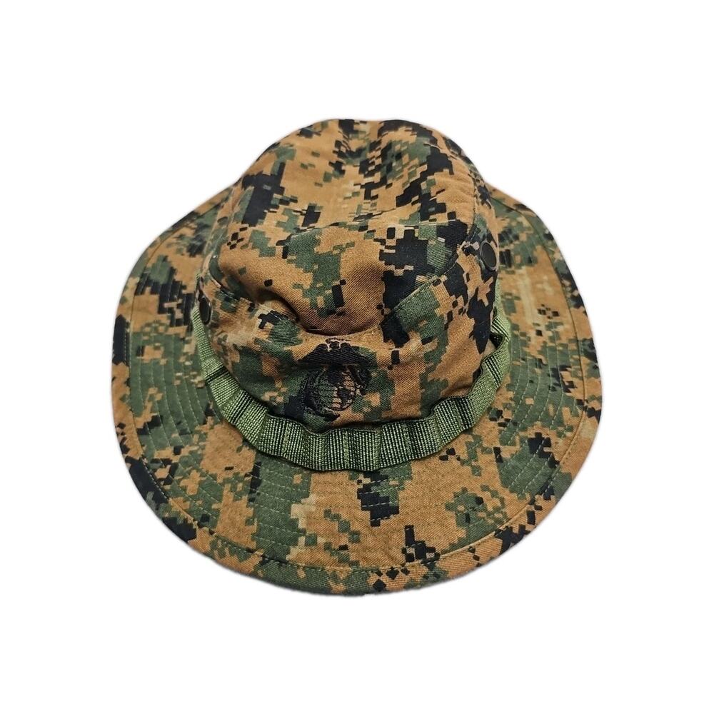 Armed Forces Boonie Cover Hat Woodland Marpat USMC Marine Sz M
